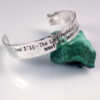 Scripture Hammered Sterling Silver Bracelet Cuff