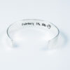 Scripture Hammered Sterling Silver Bracelet Cuff