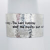 Scripture Hammered Sterling Silver Bracelet Cuff